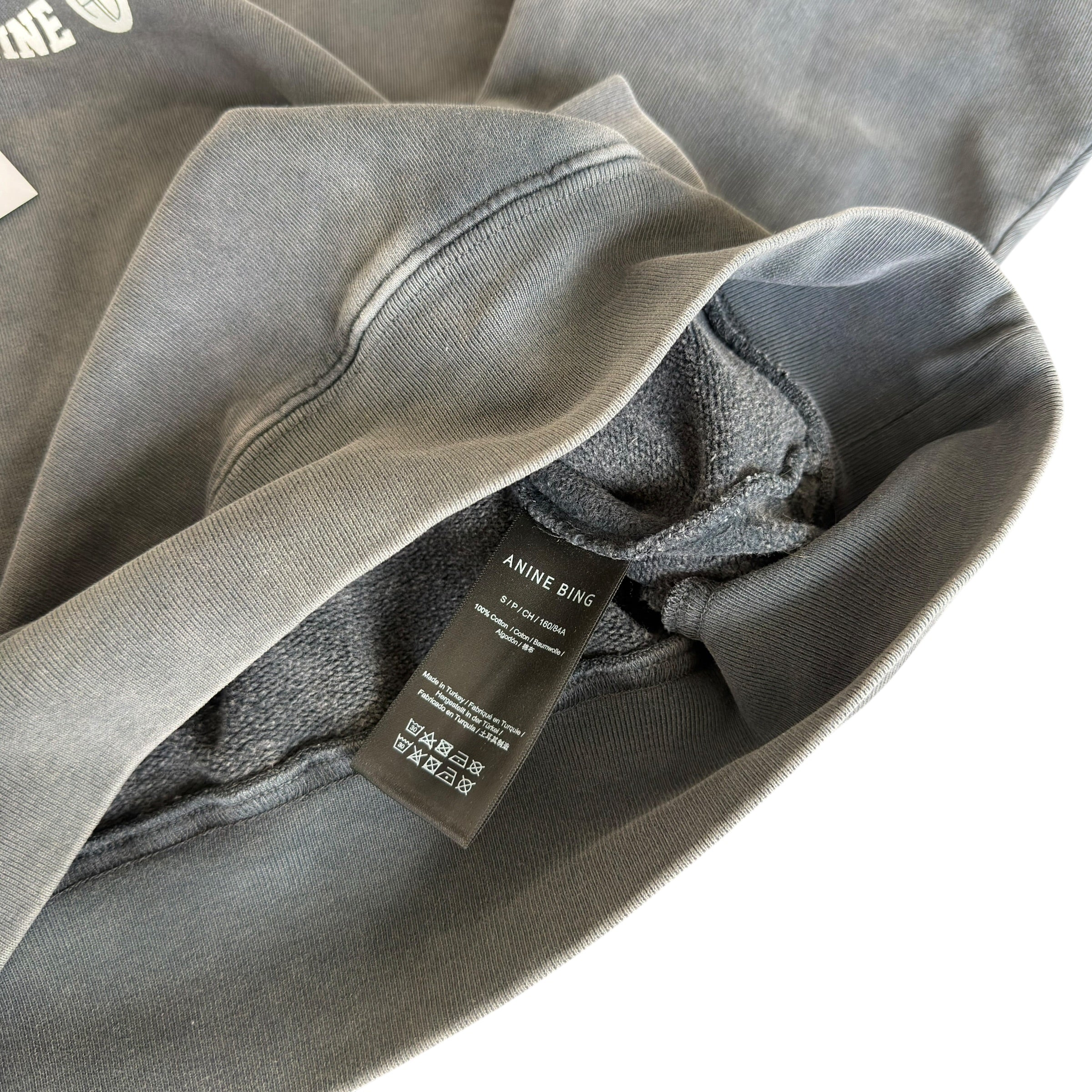 Annie Bing Montreal Grey Dye Sweatshirt