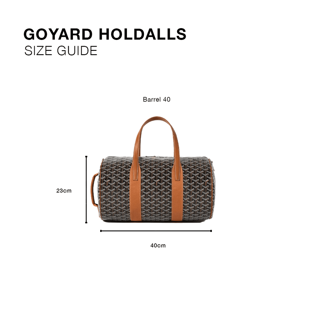 Goyard Barrel 40 Sports Bag Black