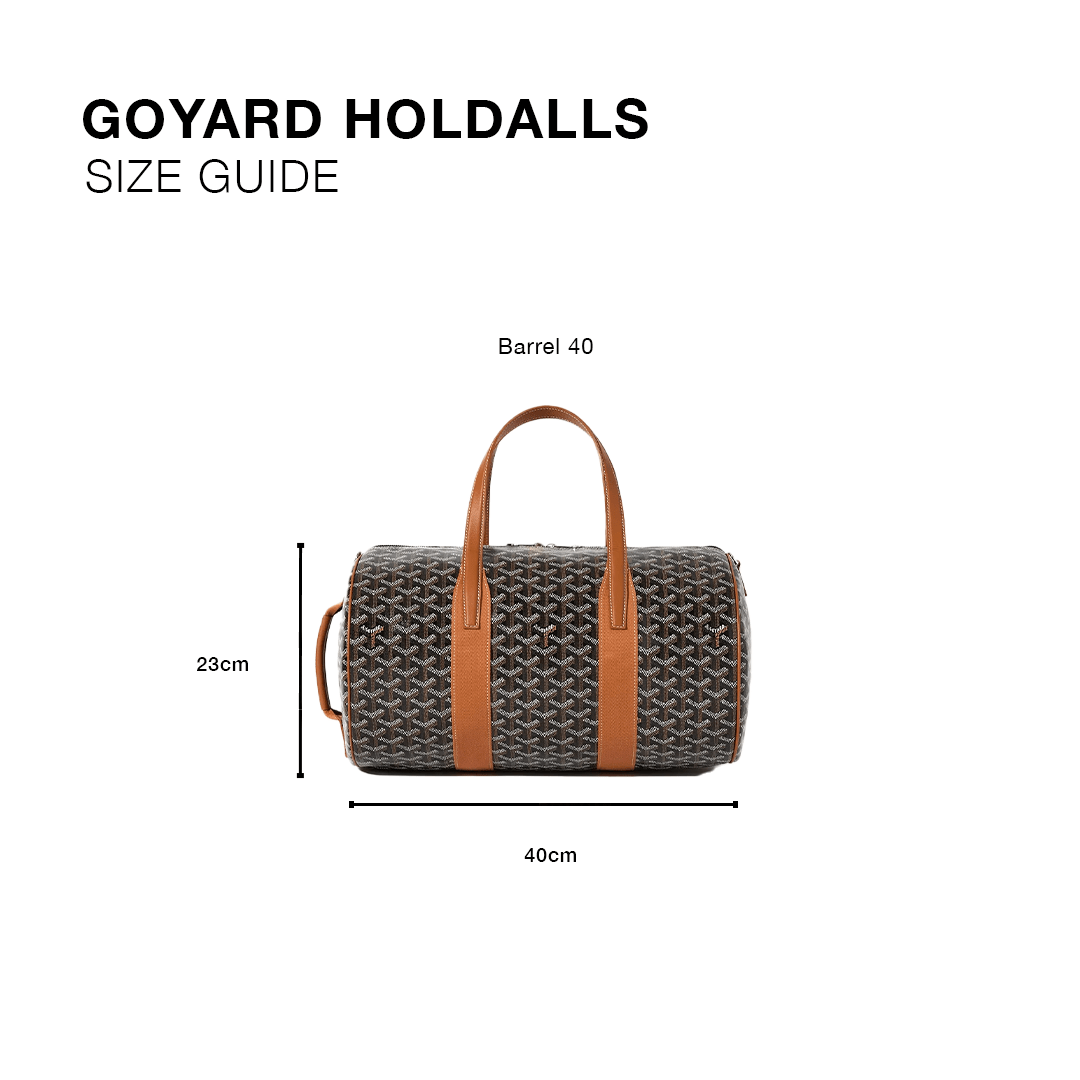 Goyard Barrel 40 Sports Bag Black