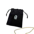 A Bathing Ape Bape Gold Card Necklace