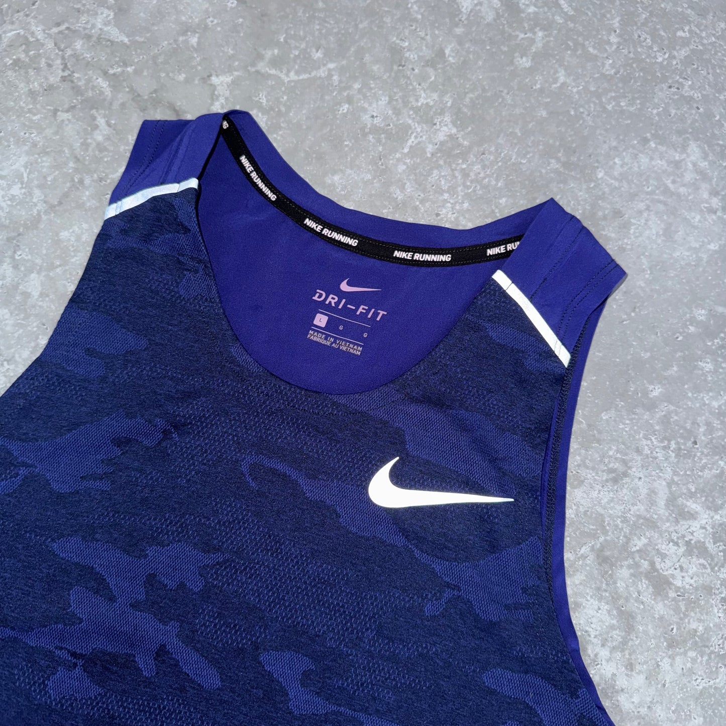 Nike Purple Camouflage 1.0 Miler Vest