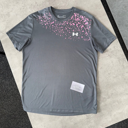 Under Armour Paint Splatter Grey T Shirt