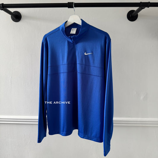 Nike Dri Fit Blue Half Zip