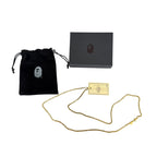 A Bathing Ape Bape Gold Card Necklace