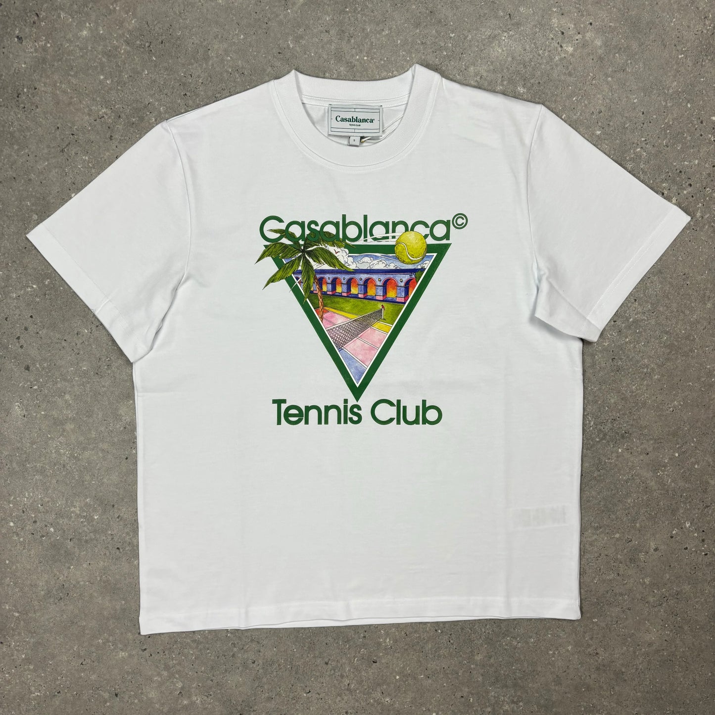 Casablanca Tennis Club White T Shirt