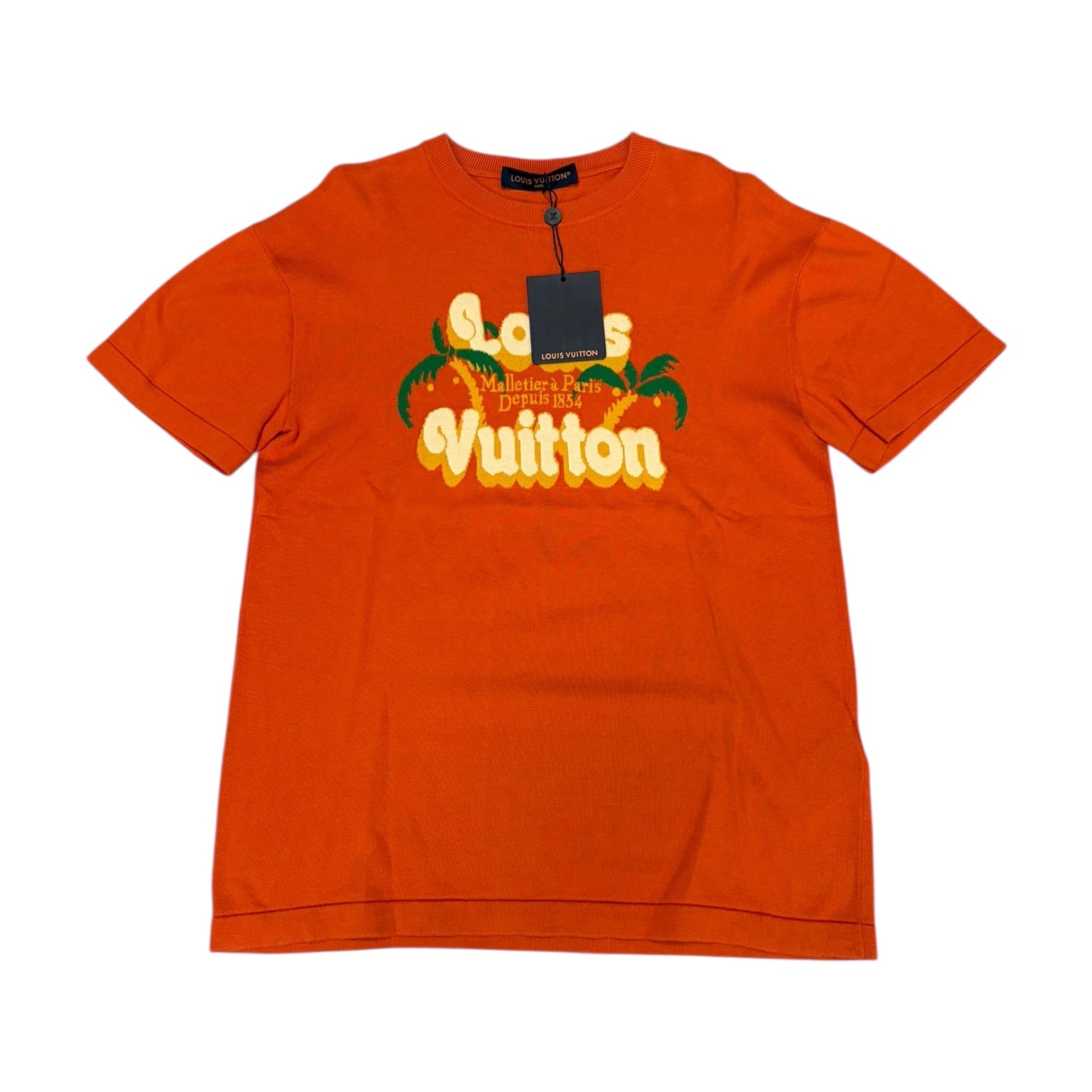 Louis Vuitton Orange Palm Tree T Shirt