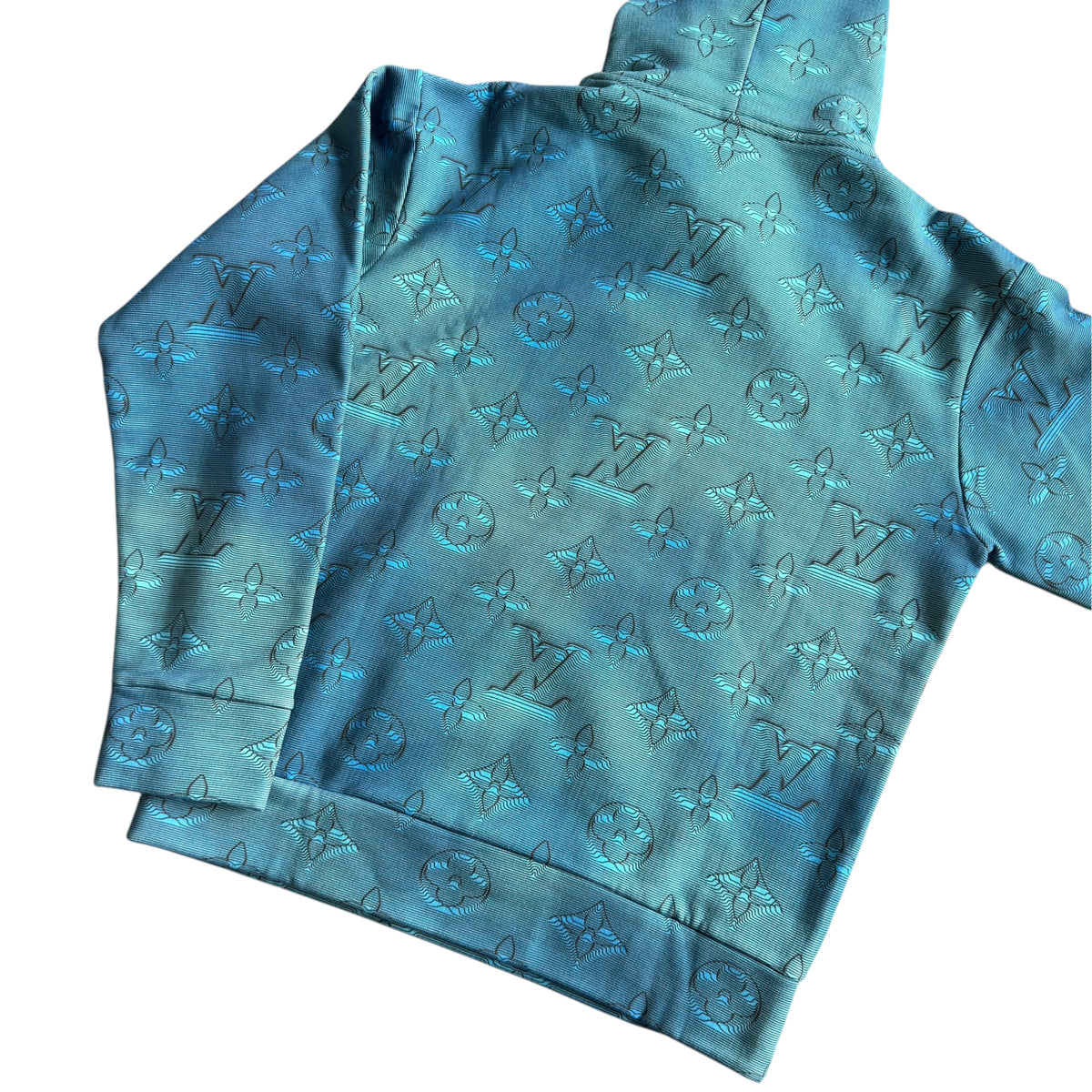 Louis Vuitton Intarsia 2054 Blue Hoodie