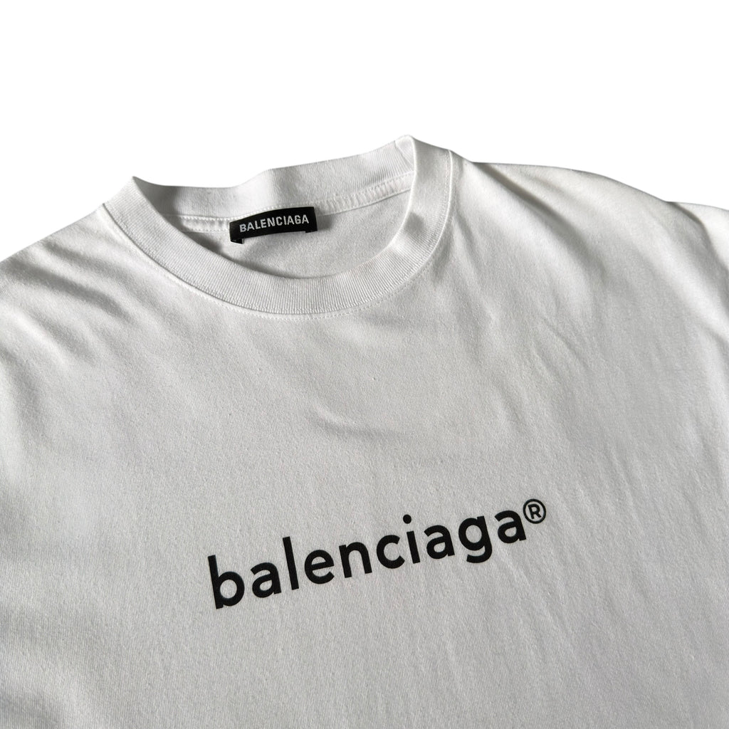 Balenciaga White Copyright T Shirt