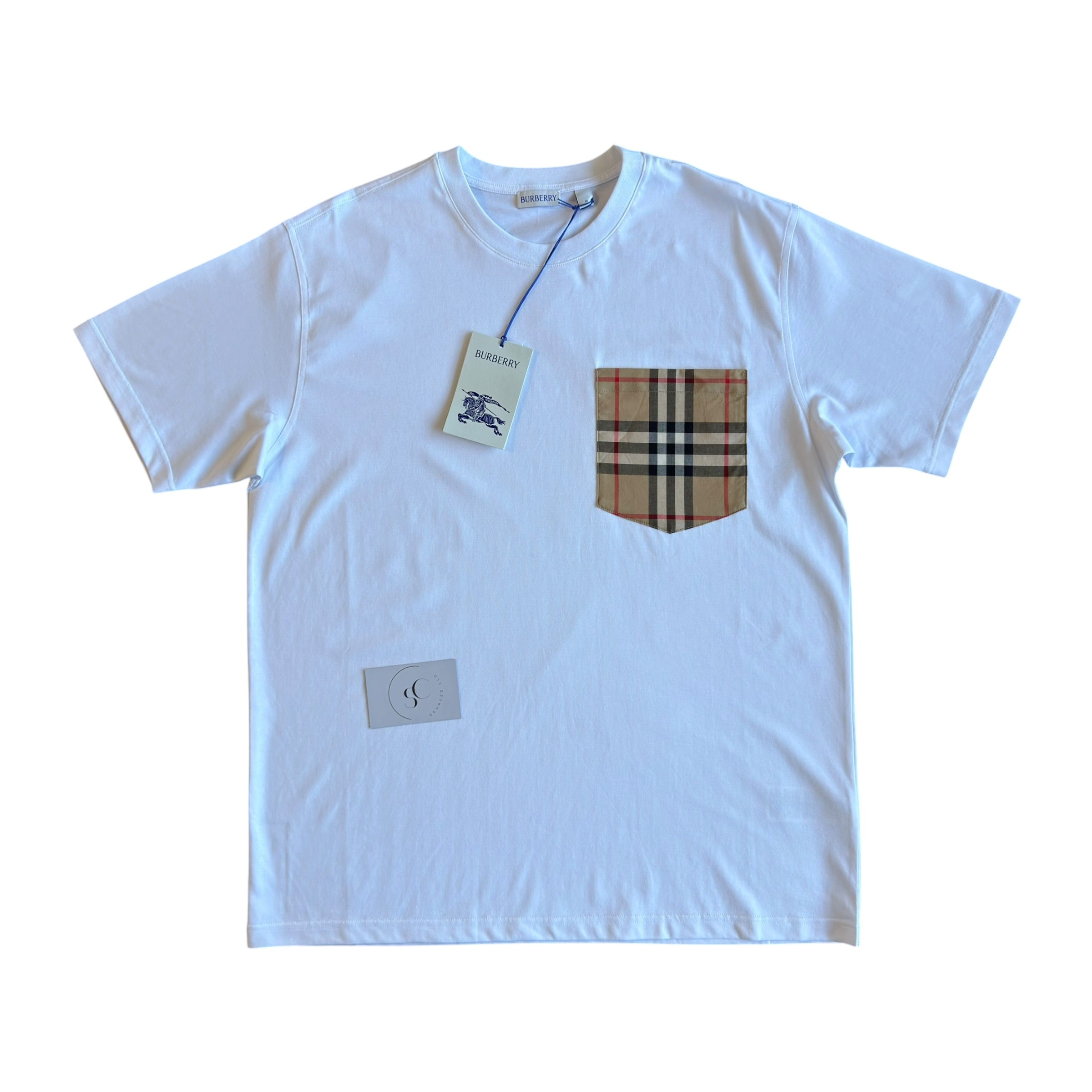 Burberry White Pocket T Shirt