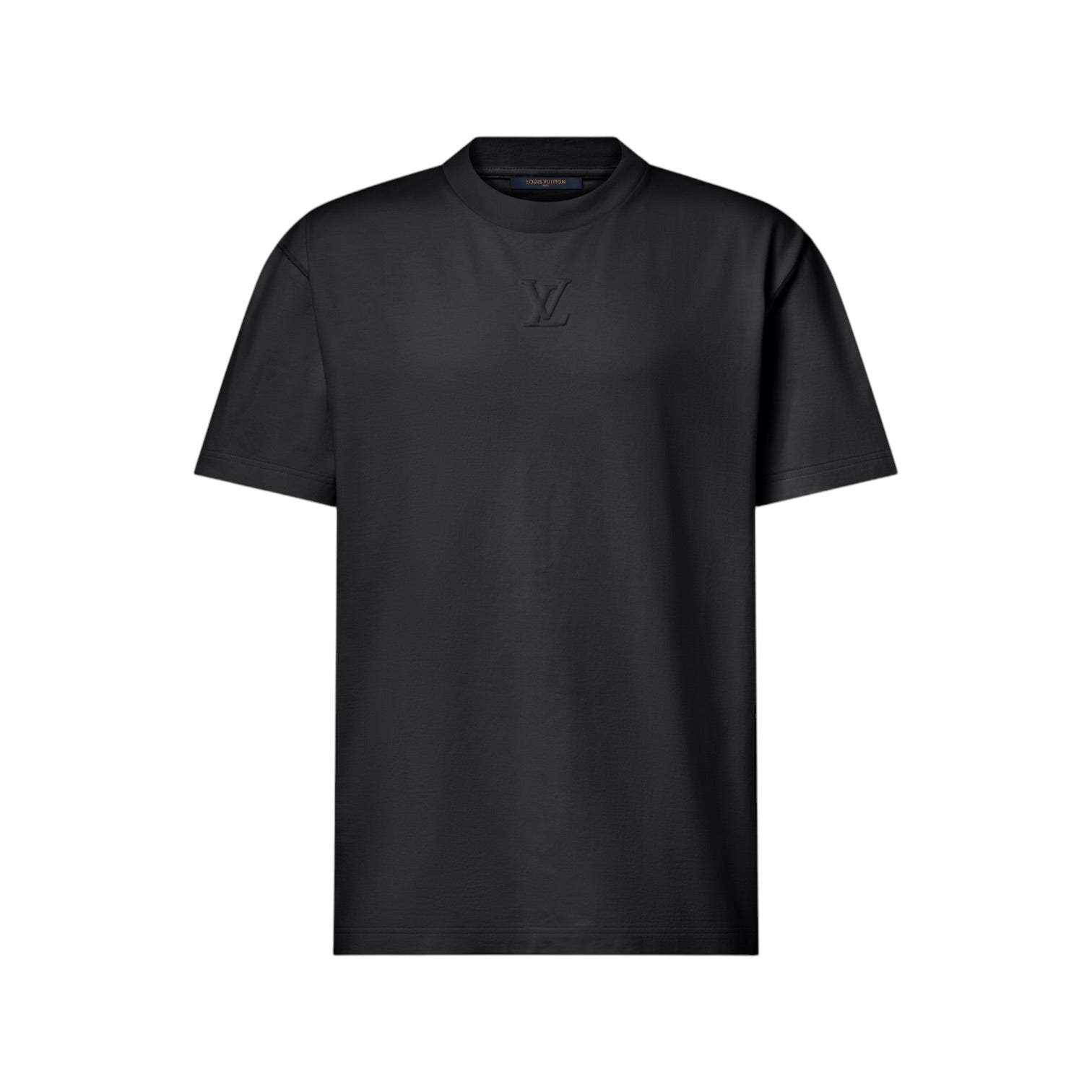 Louis Vuitton Black Embossed Logo T Shirt