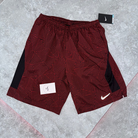 Nike Red Pattern Dri Fit Shorts