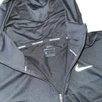 Nike Black Dri Fit Zip Cropped Hoodie