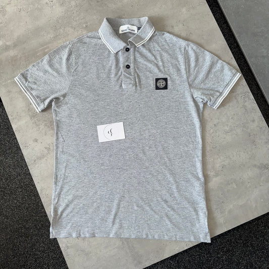 Stone Island Grey Polo Shirt