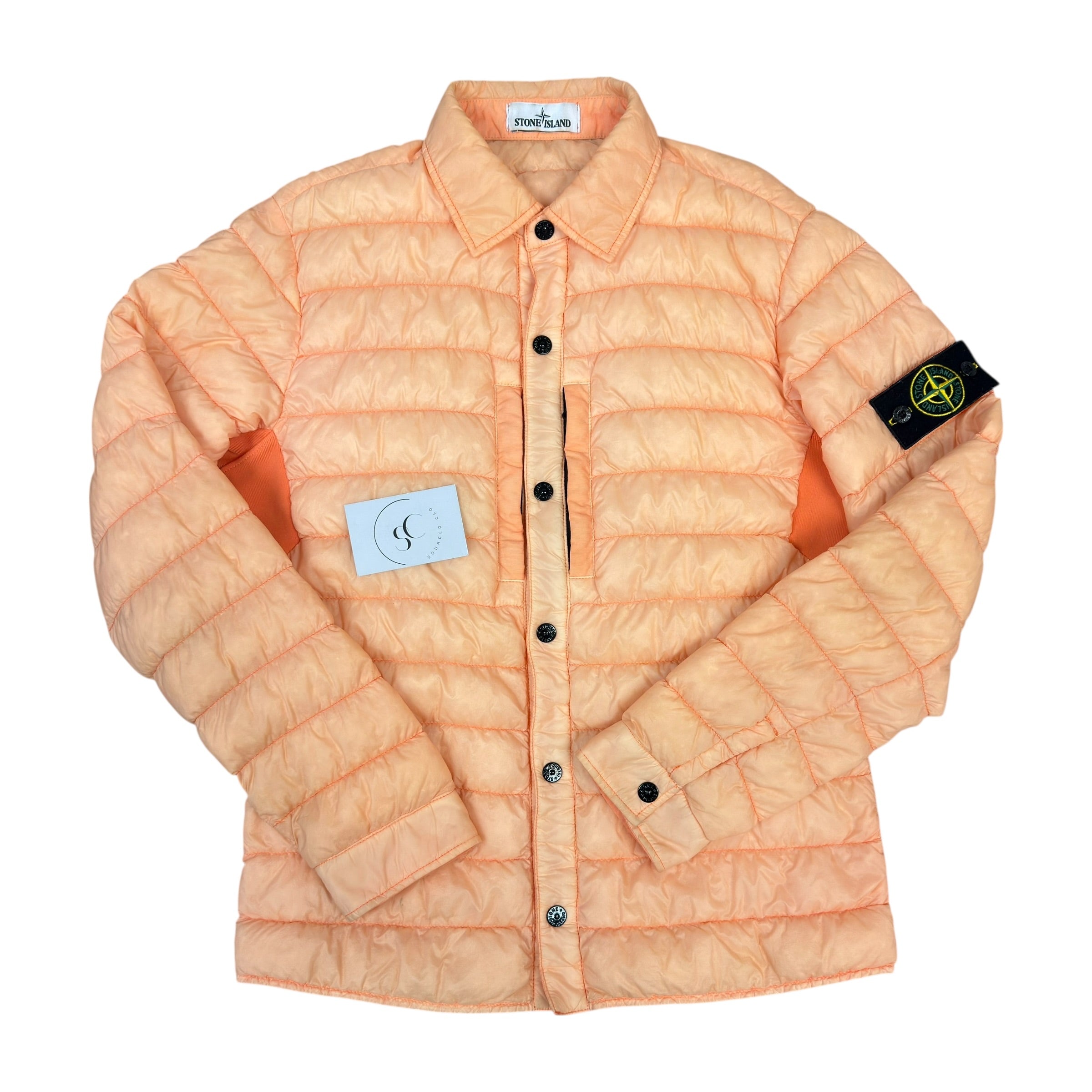 Stone Island Peach Loom Down Overshirt