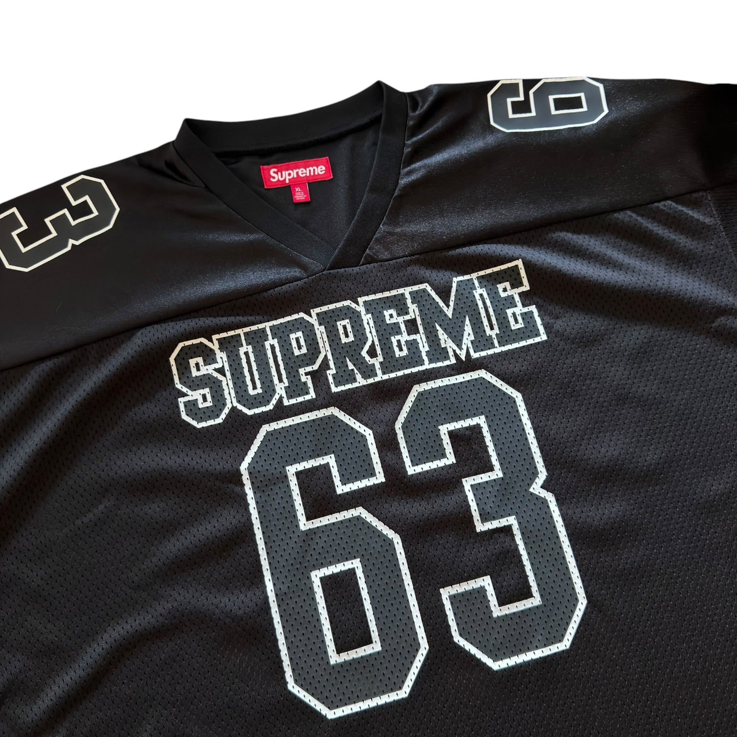 Supreme Black Bones Football Jersey