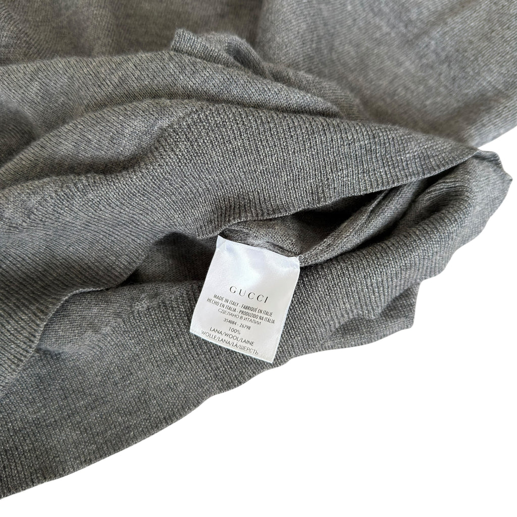 Gucci Grey V Neck Sweatshirt