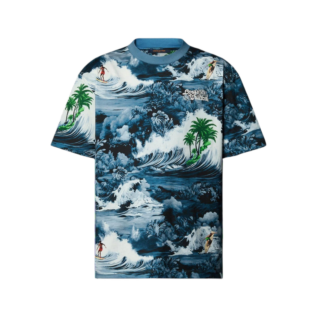 Louis Vuitton Blue Surf Printed T Shirt (PRE ORDER)