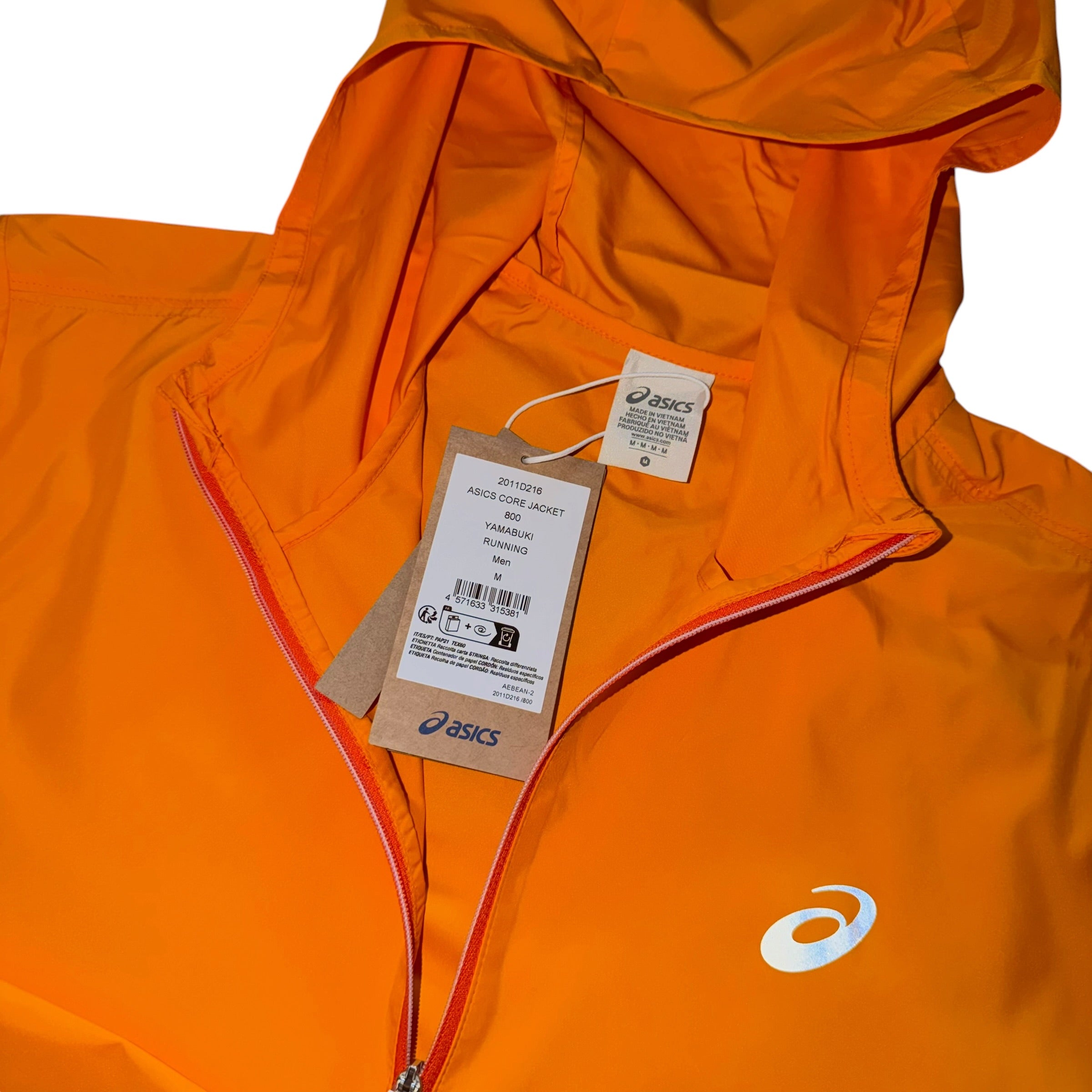 Asics Orange Core Windbreaker