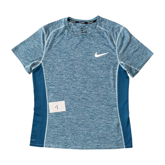 Nike Light Blue Tech Knit Miler T Shirt