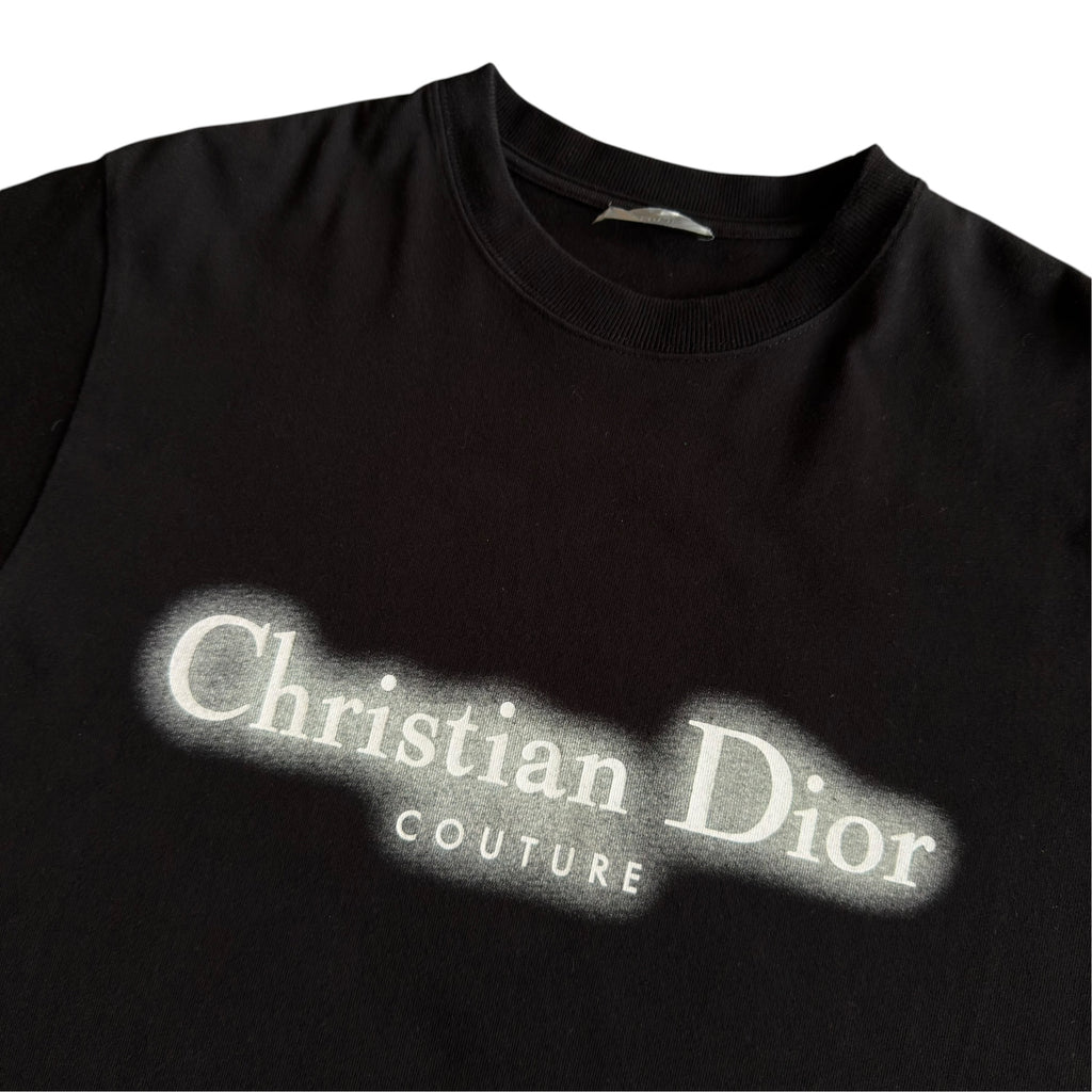Christian Dior Couture Black Logo T Shirt