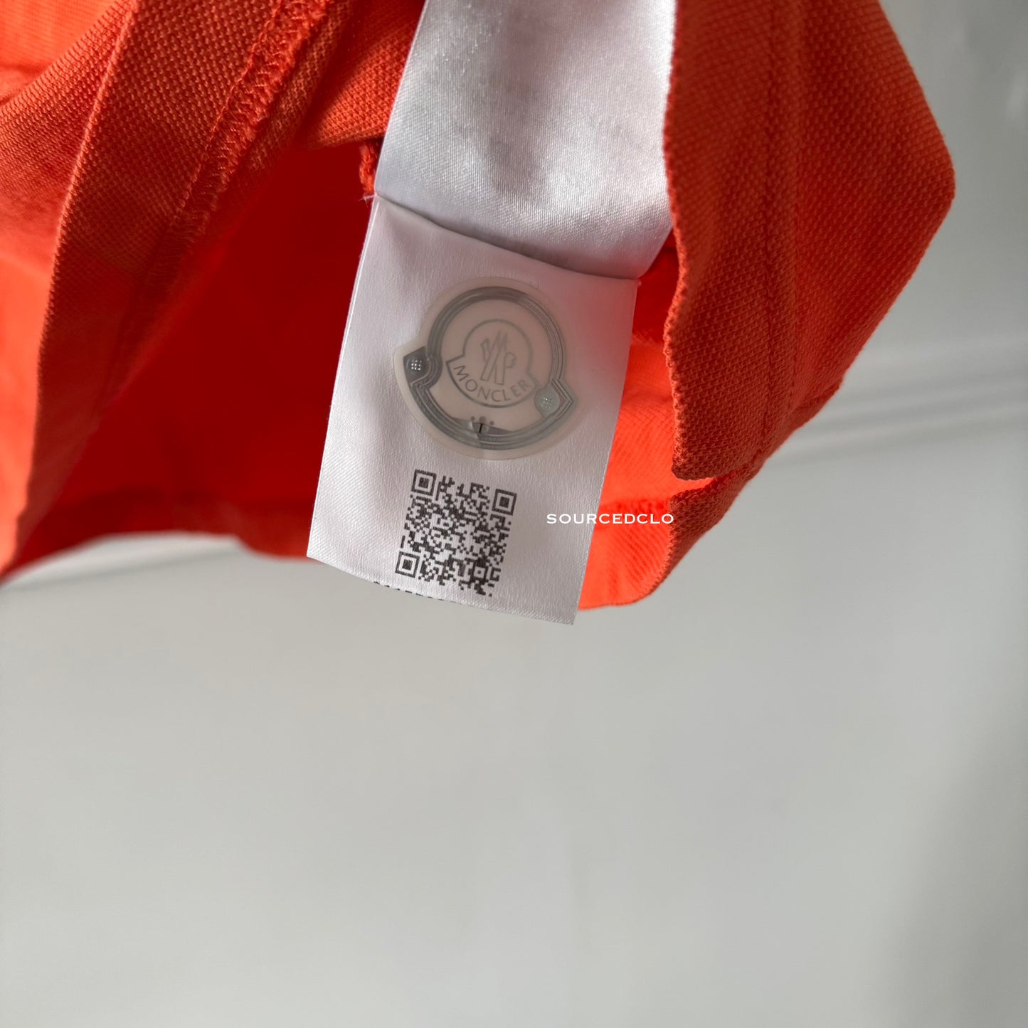 Moncler Orange Polo Shirt