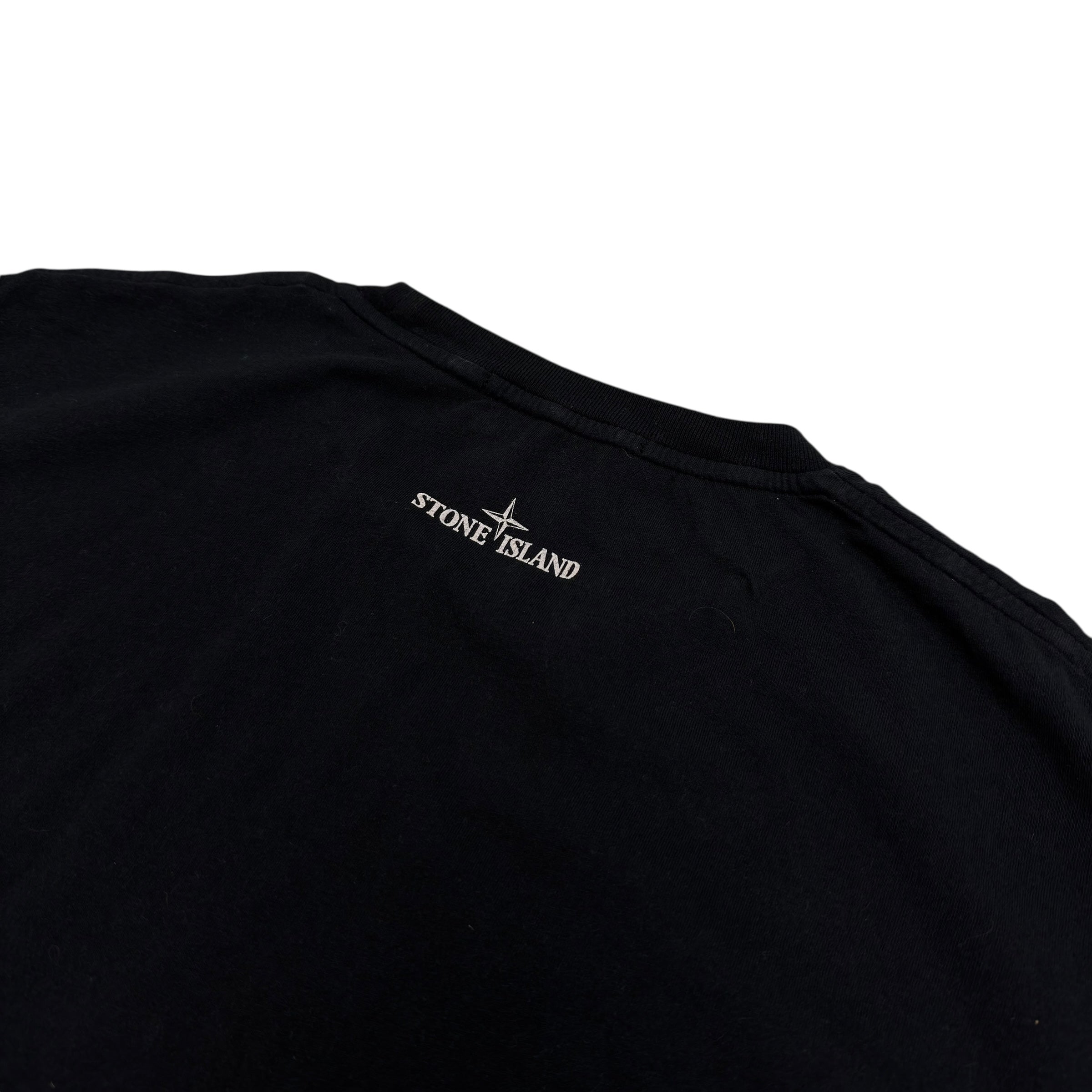 Stone Island Navy Graphic Logo T Shirt