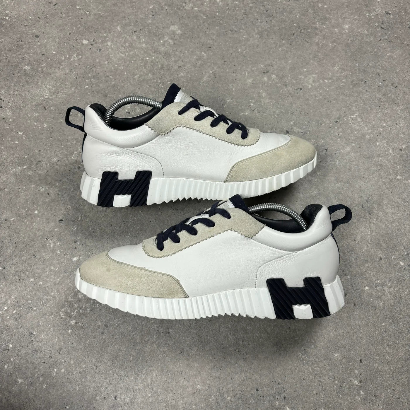 Hermes Bouncing Grey Trainers