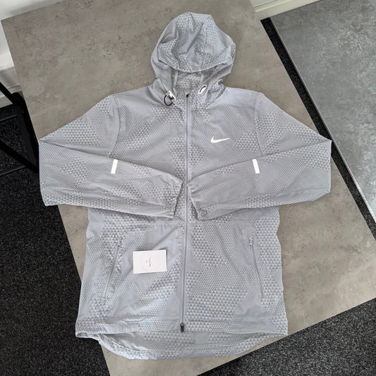 Nike Grey Snakeskin Running Windbreaker