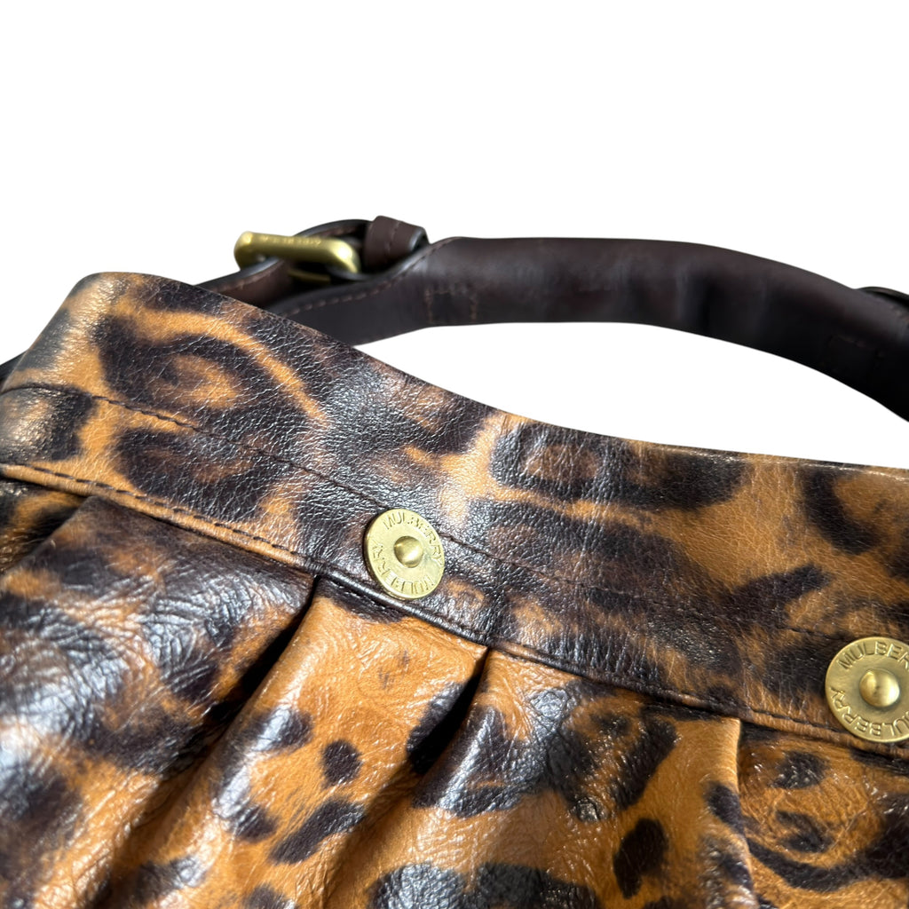 Mulberry Leopard Mitzy Hobo Handbag