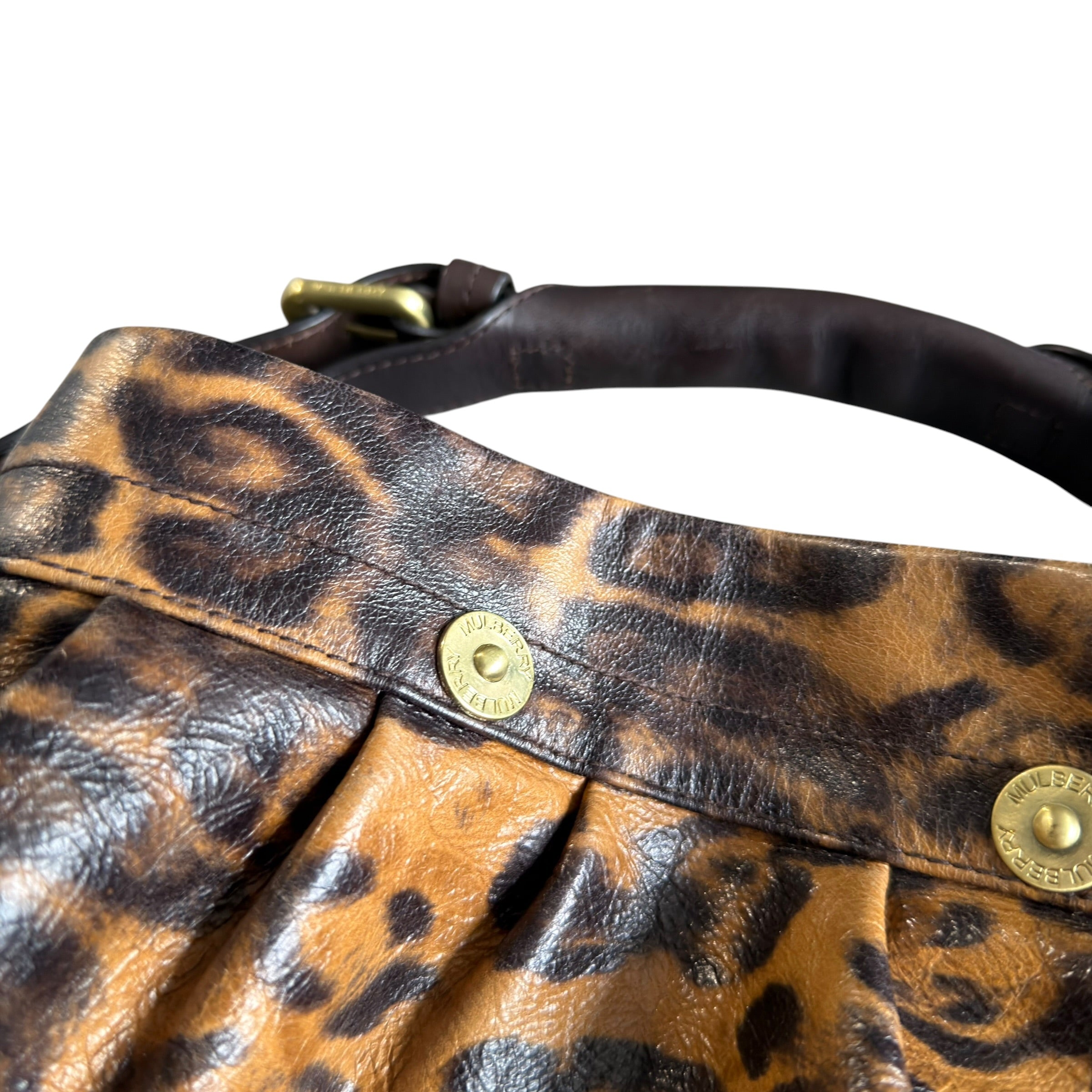 Mulberry Leopard Mitzy Hobo Handbag