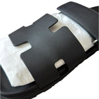 Hermes Chypre Black Leather Sandals