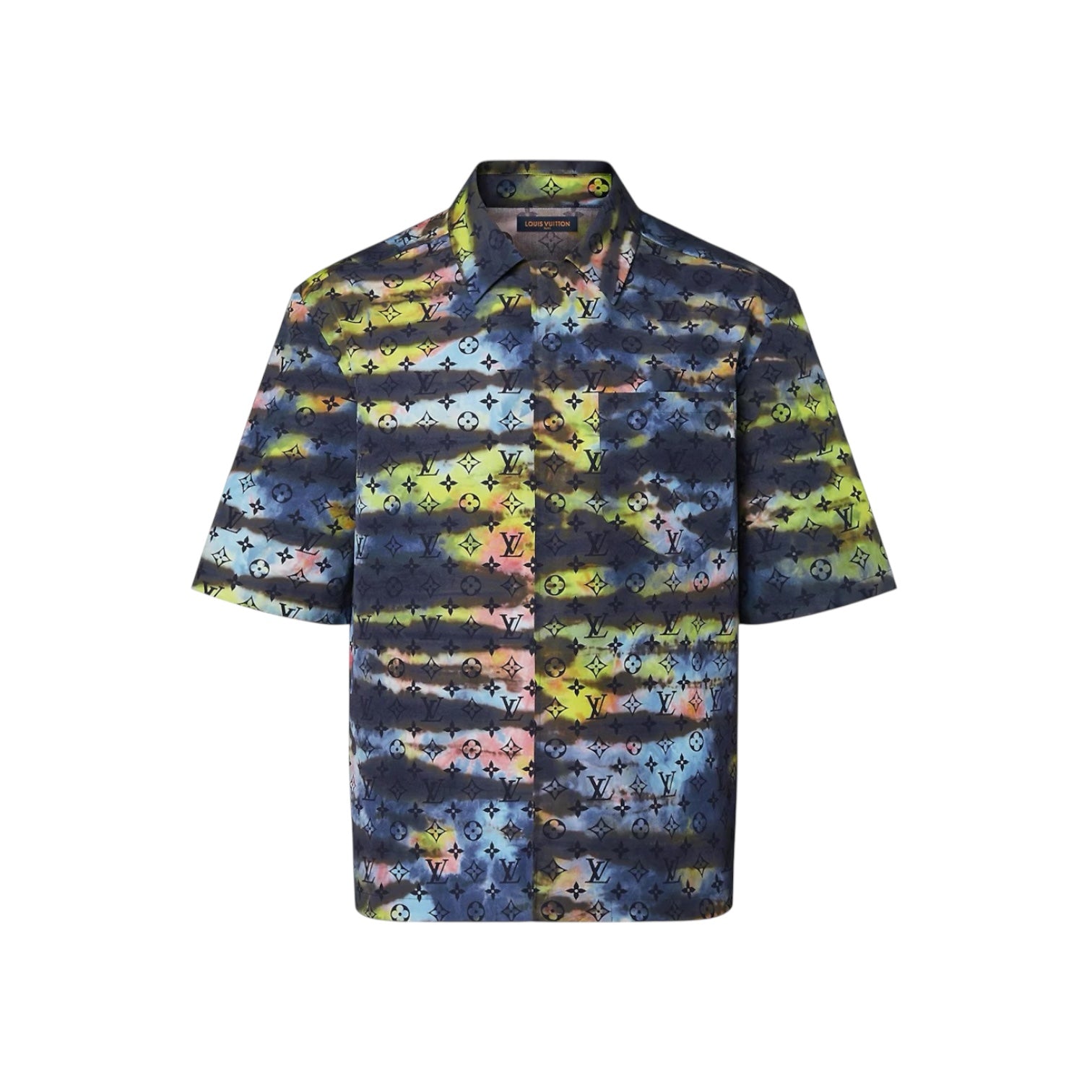 Louis Vuitton Multicolour Tie-Dye Camo Monogram Shirt