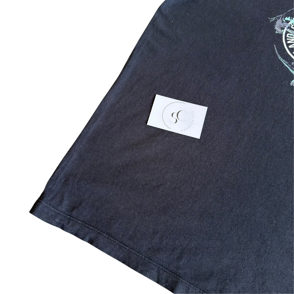 Stone Island Black Marble Logo T Shirt