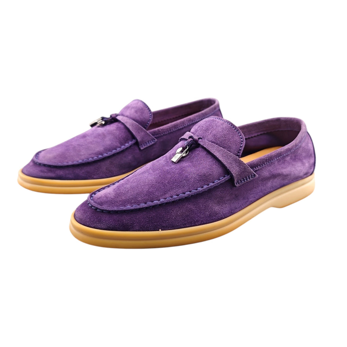 Loro Piana Purple Suede Summer Walk Loafers (PRE ORDER)