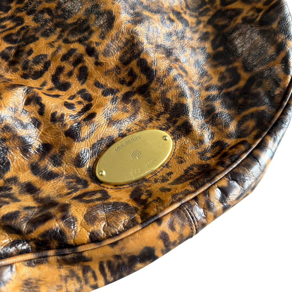 Mulberry Leopard Mitzy Hobo Handbag