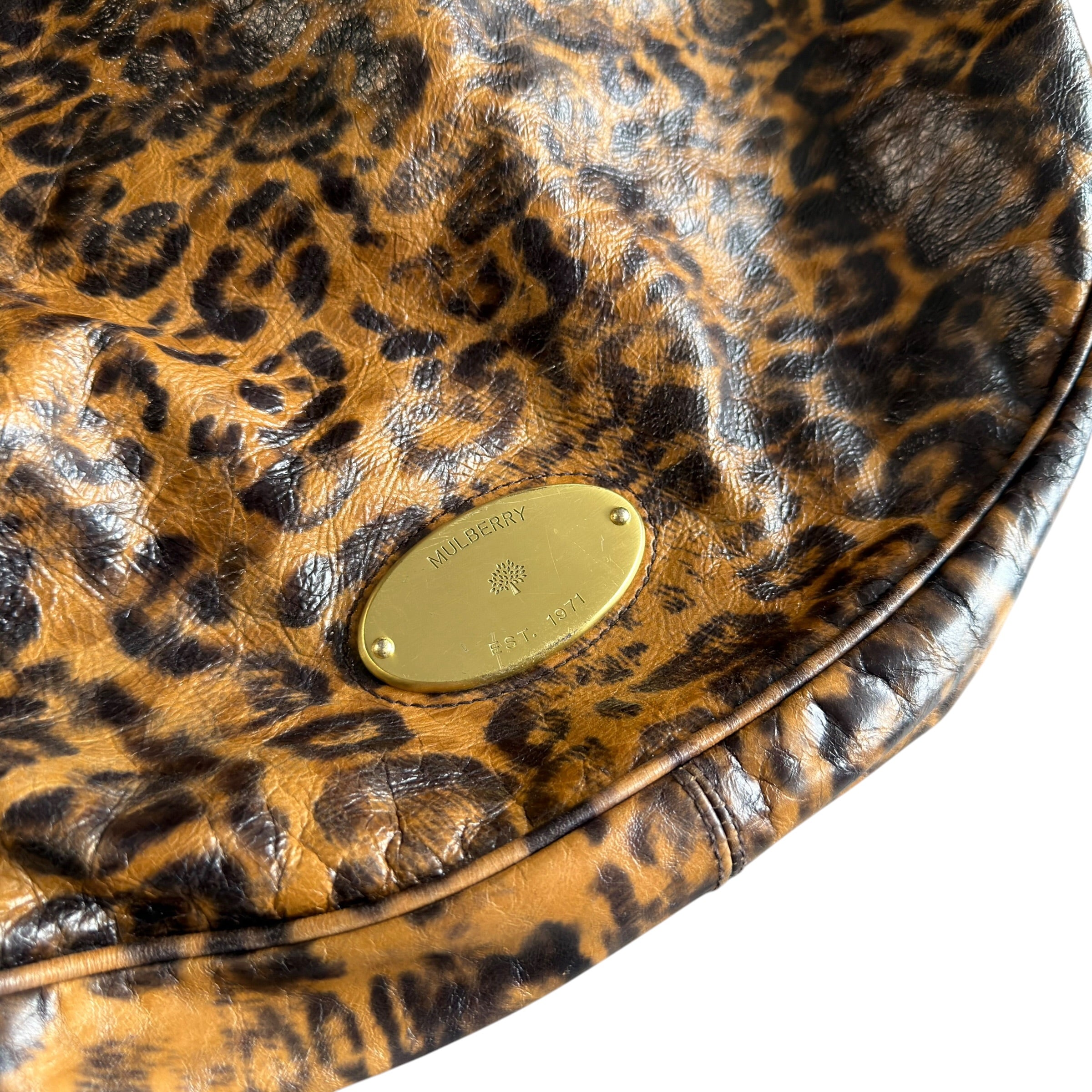 Mulberry Leopard Mitzy Hobo Handbag