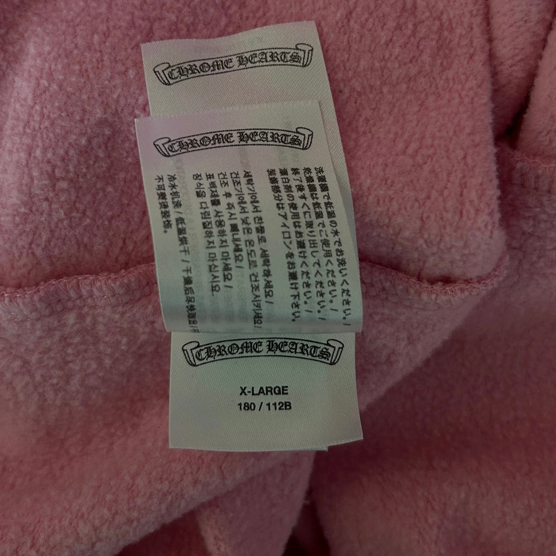Chrome Hearts Pink Horseshoe Logo Hoodie