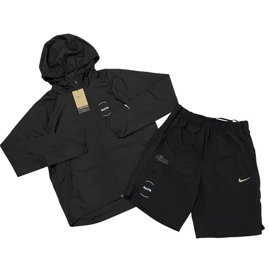 Nike Black Double Swoosh Logo Set
