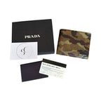 Prada Saffiano Camouflage Bifold Wallet