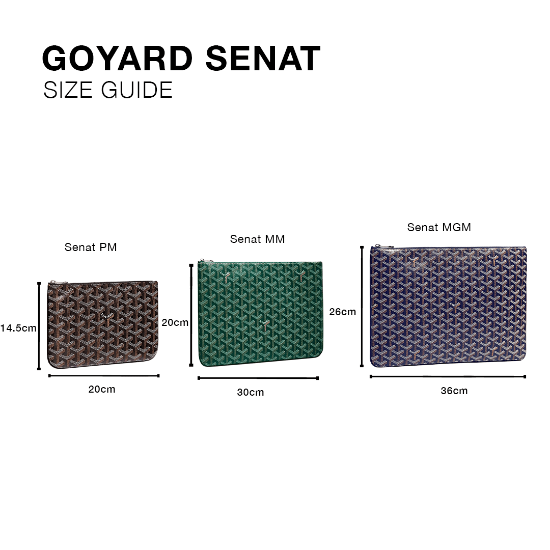 Goyard Senat PM Pouch Black Tan