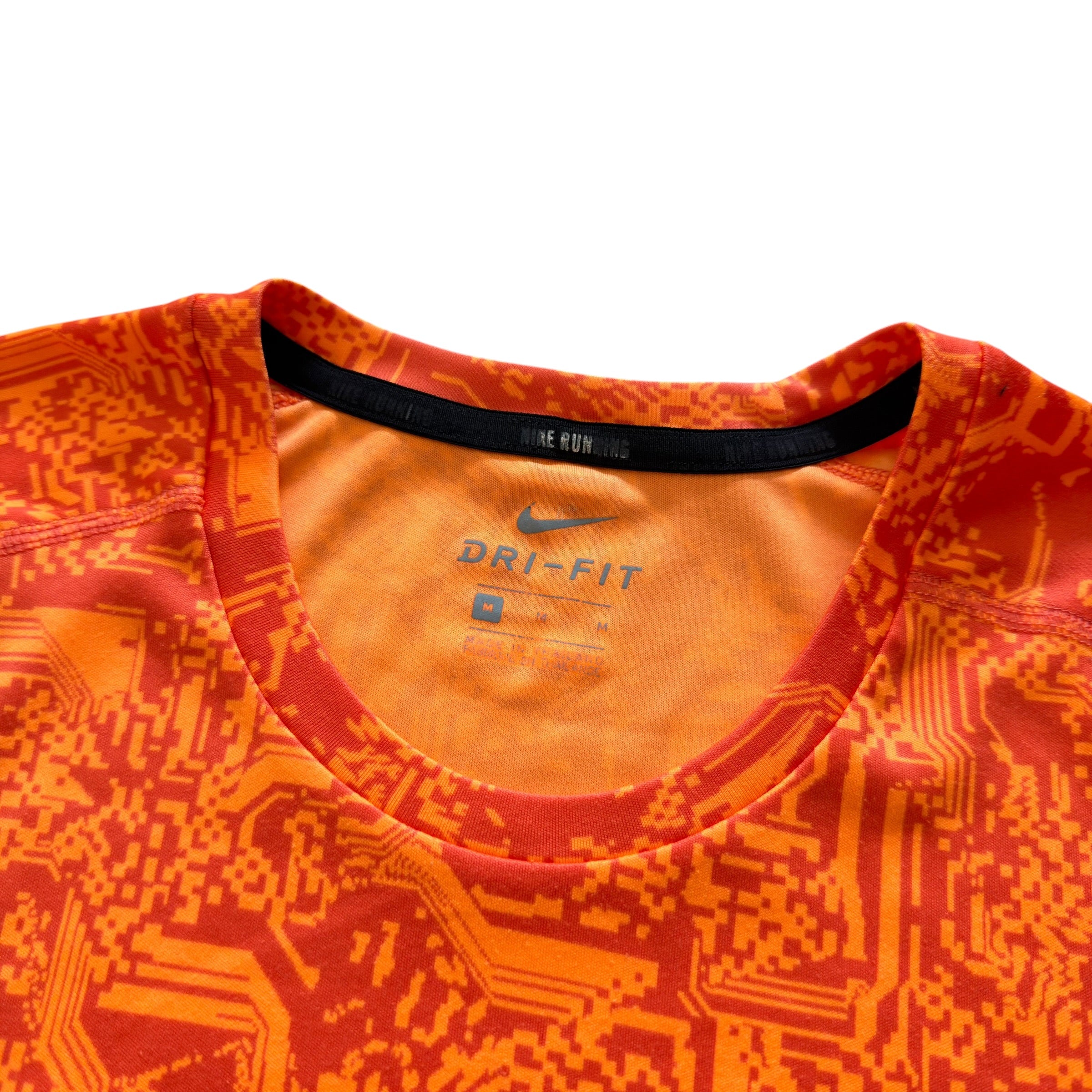 Nike Orange Digital Miler T Shirt