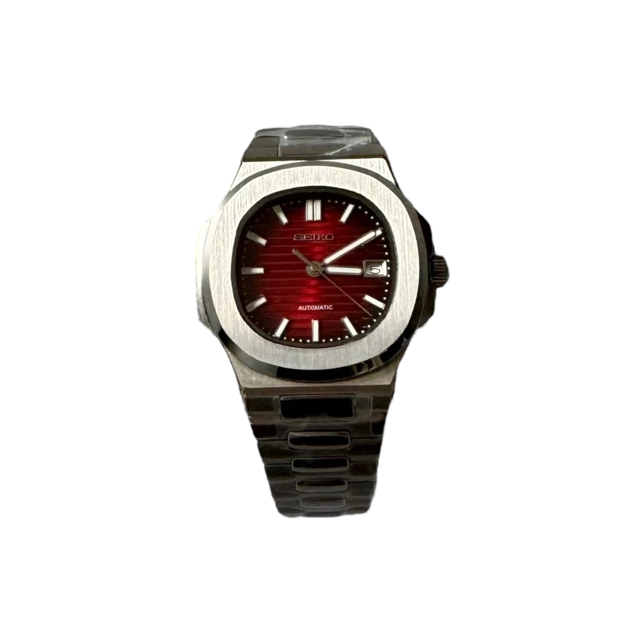 Seiko Mod Nautilus PP Red Watch (PRE ORDER)
