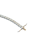 Silver Baguette Moissanite Diamond Bracelet