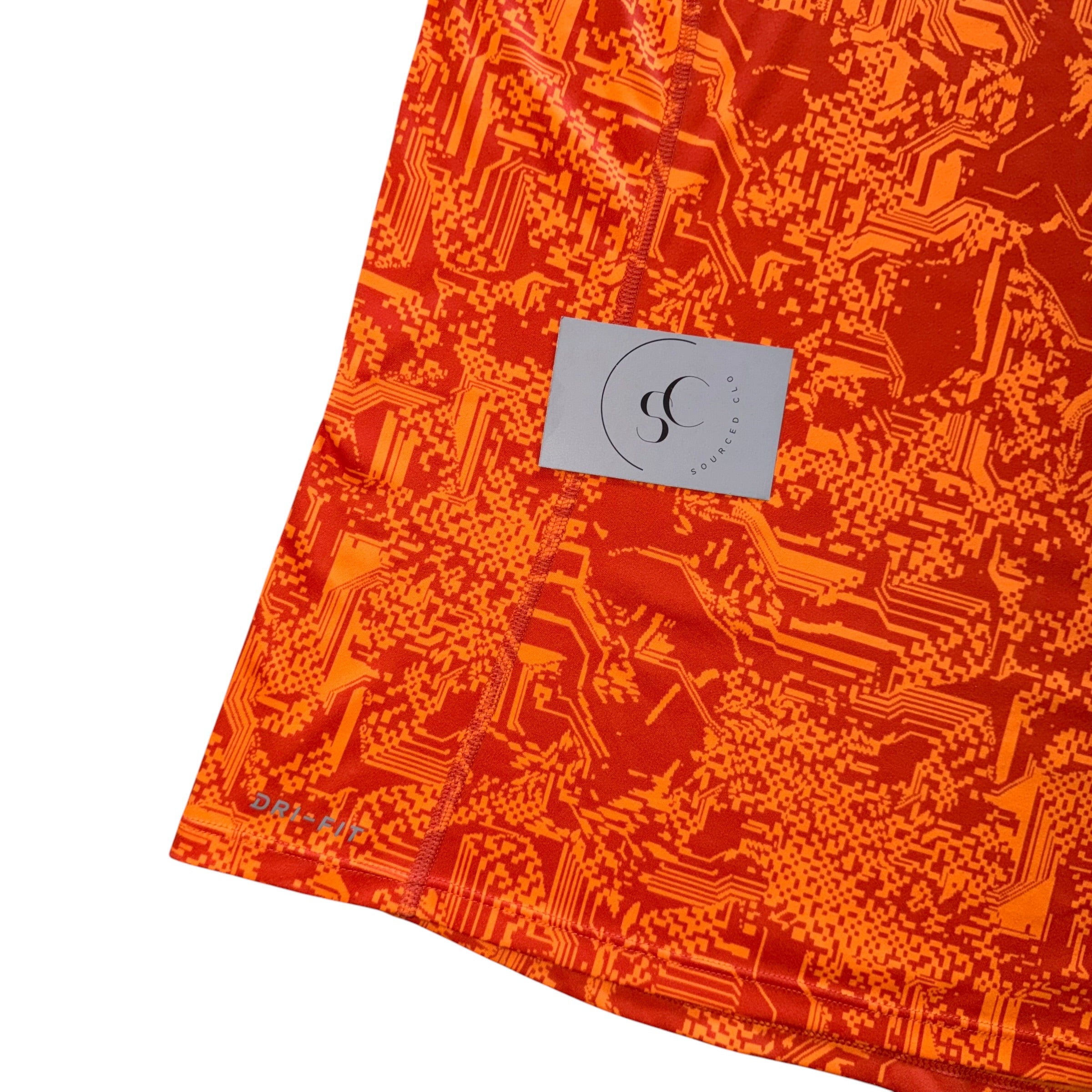 Nike Orange Digital Miler T Shirt