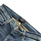 Amiri Dark Blue Distressed Jeans