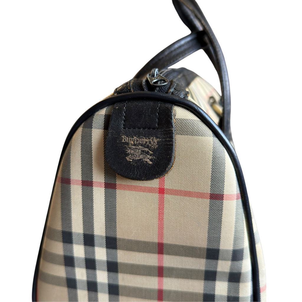 Vintage Burberrys Nova Check Boston Bag