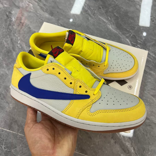 Nike Air Jordan 1 Travis Scott Canary Trainers