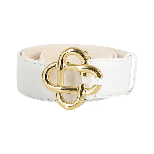 Casablanca Women’s White Gold Logo Belt