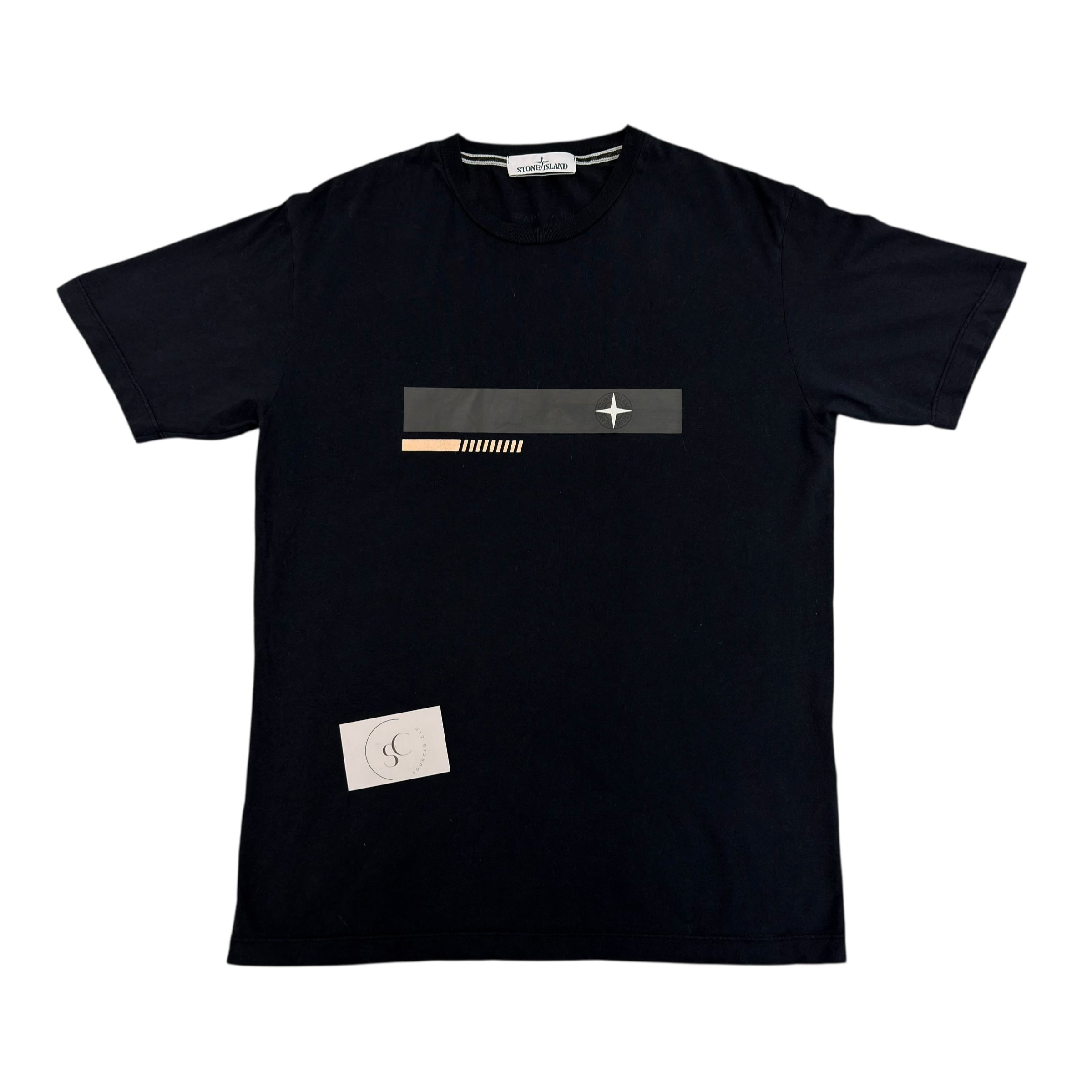 Stone Island Navy Graphic Logo T Shirt
