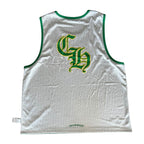 Chrome Hearts Green & White Logo Reversible Mesh Jersey